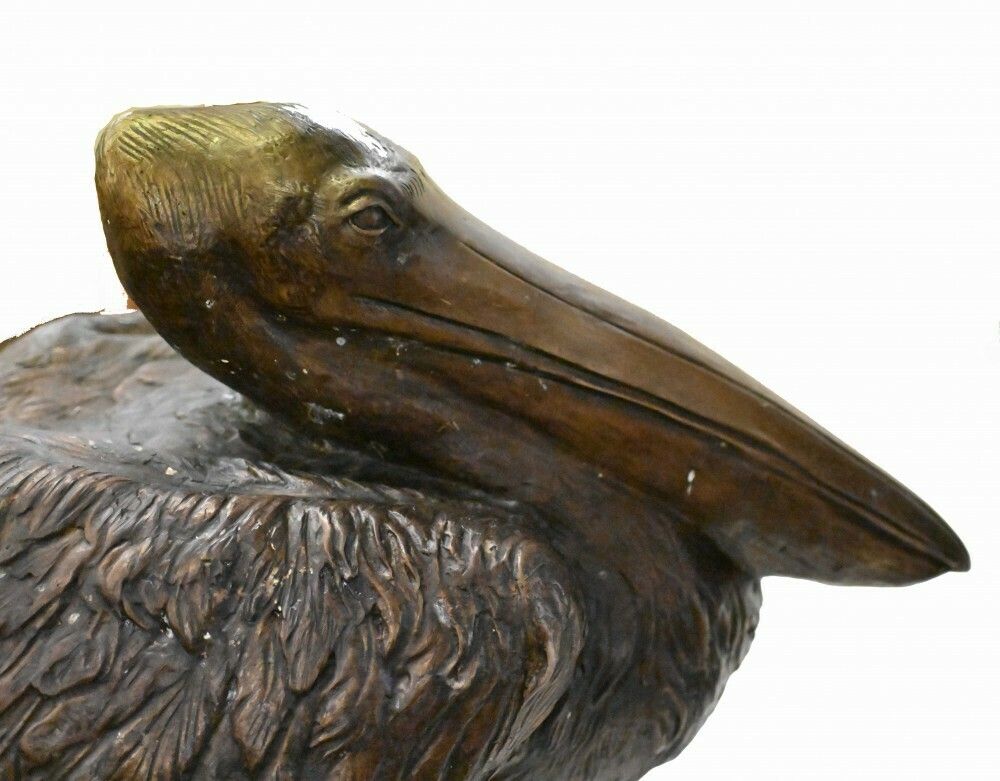 photo for sale Pair Bronze Pelicans   Large Pacific California Sea Bird Statues