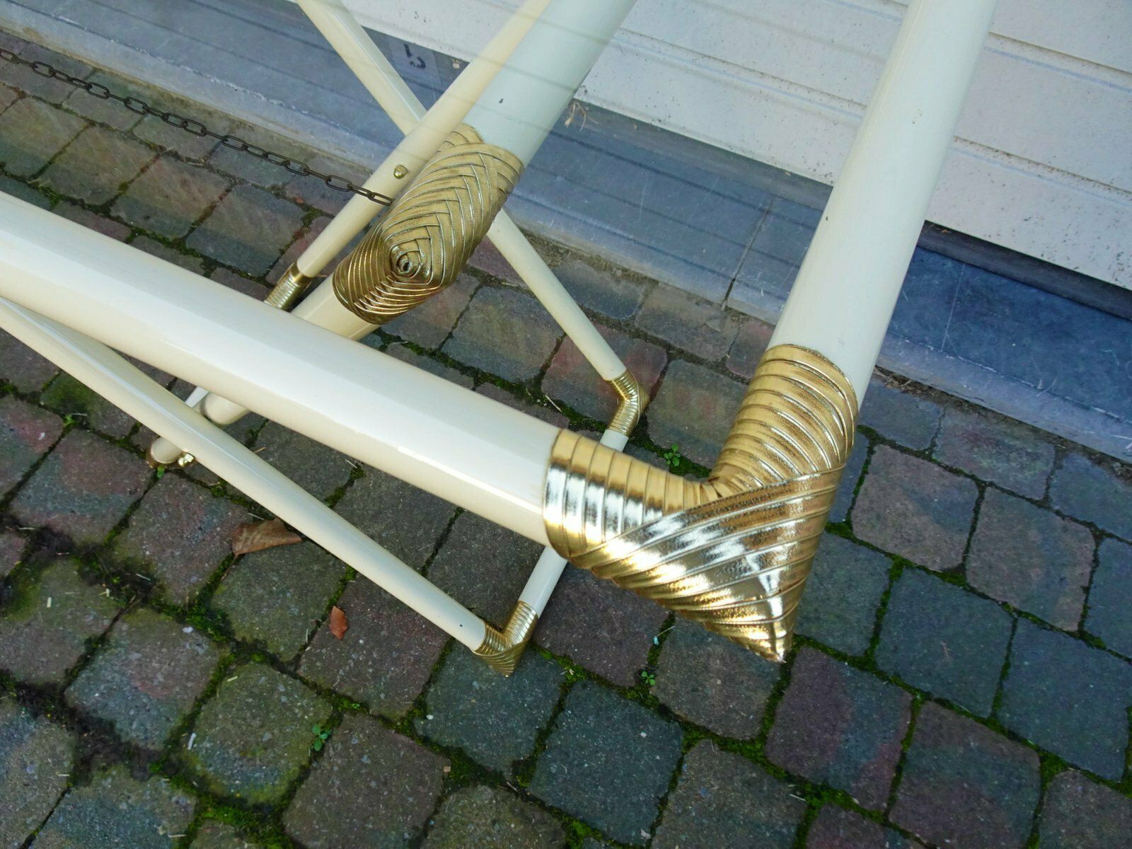 Vintage Lacquered Metal Butler Folding Table, 1970s photo buy