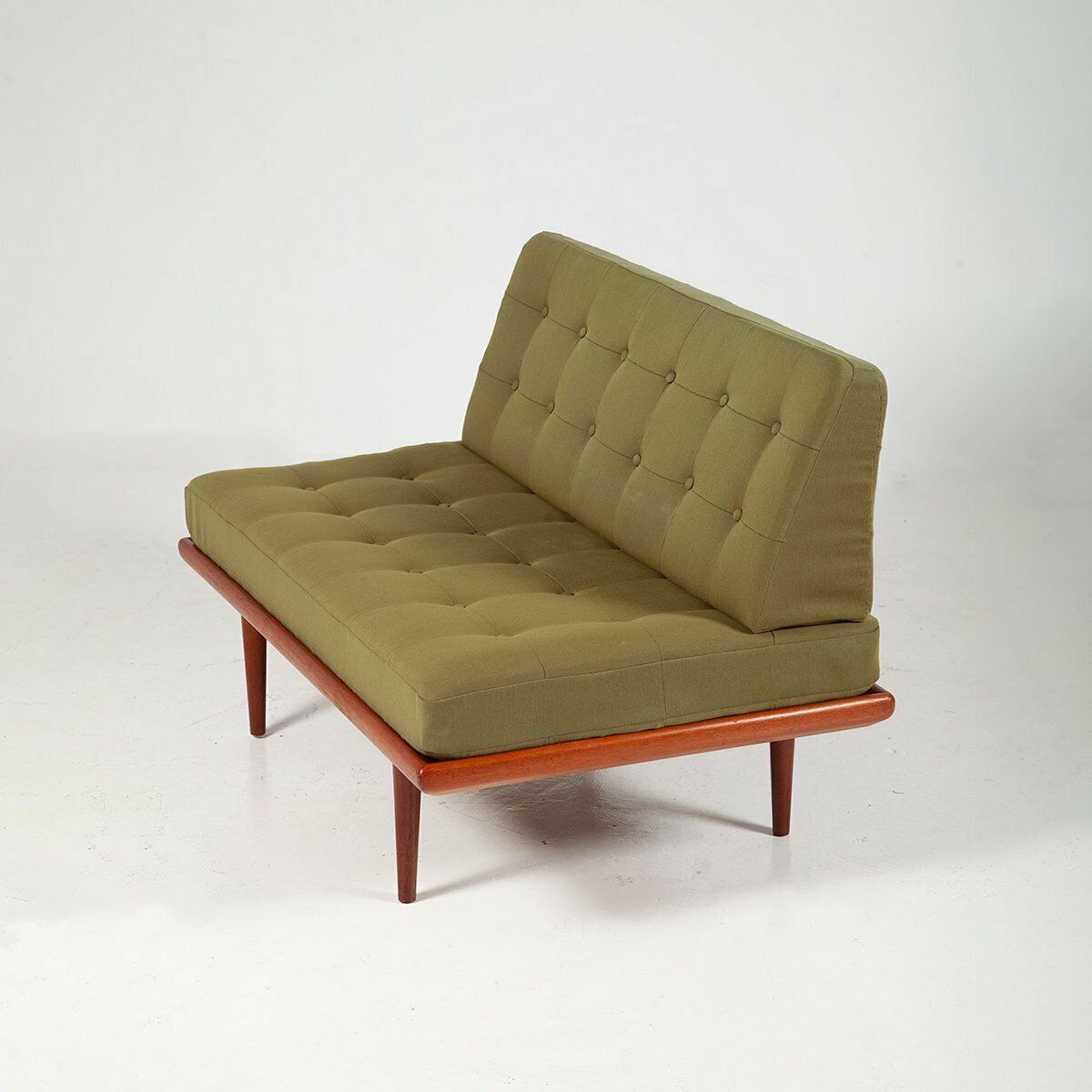 Danish Moss Green Fabric And Teak Minerva Daybed By Peter Hvidt & Orla Mølgaard Nielsen For France & Daverkosen, 1960s photo Furniture