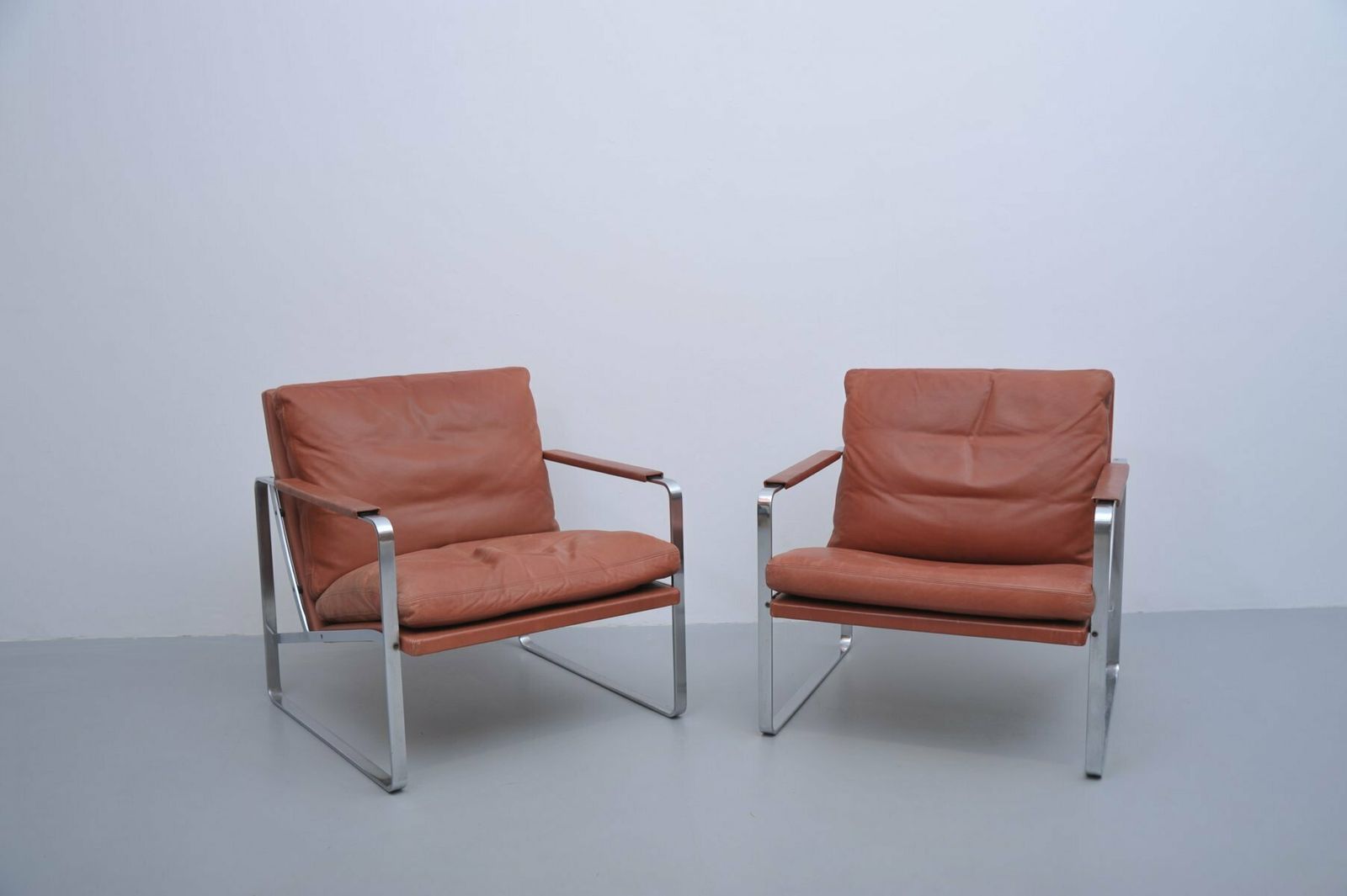 Vintage Lounge Chairs By Preben Fabricius & Jørgen Kastholm For Knoll, Set Of 2 photo for sale