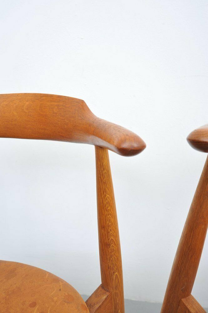 Furniture Fh4104 Heart Chair By Hans J. Wegner For Fritz Hansen, Set Of 5 photo