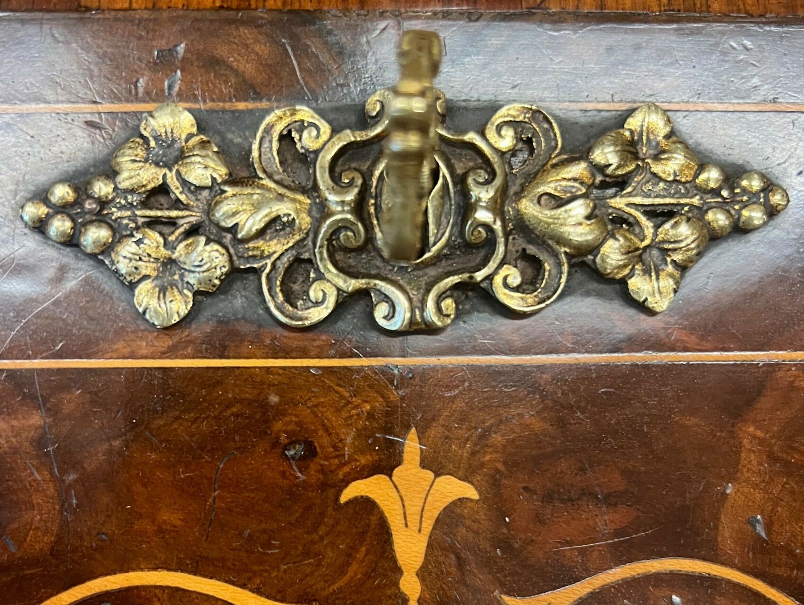 photo for sale Victorian Walnut & Inlaid Bureau De Dame Desk