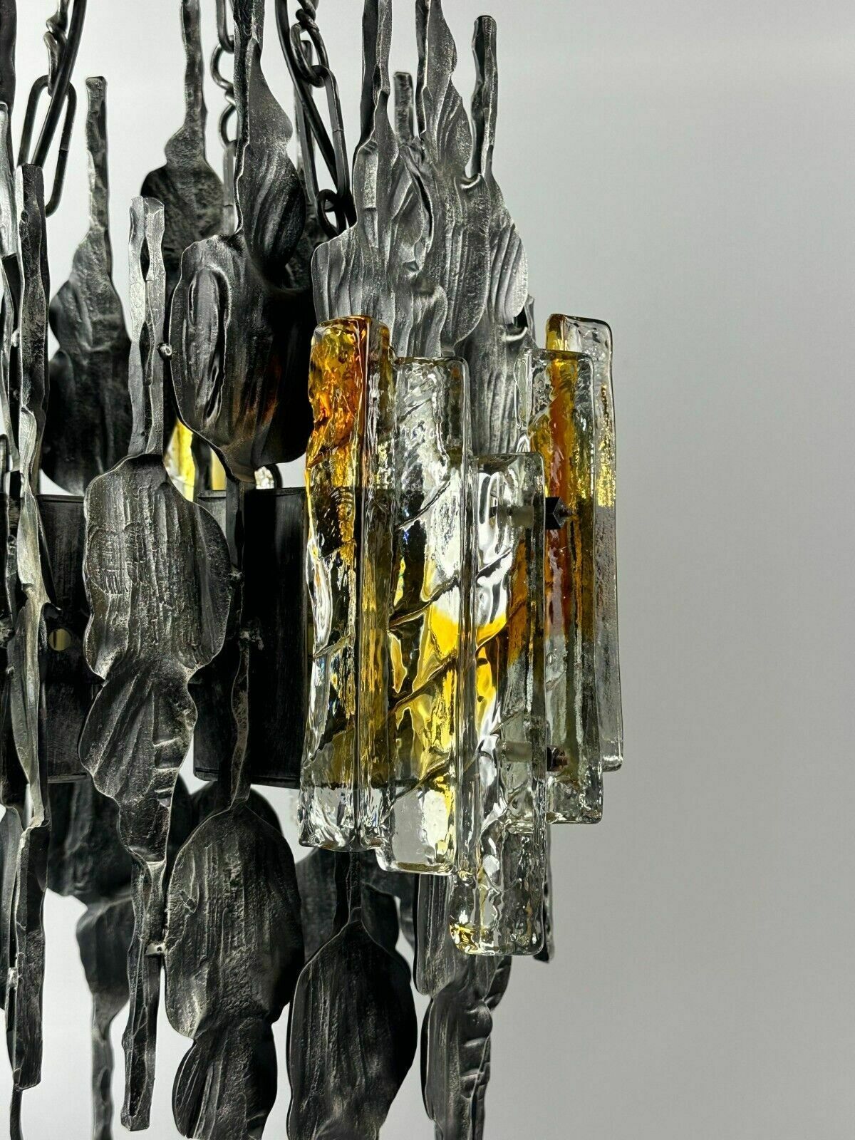 photo furniture 60s 70s Brutalist Chandelier Ceiling Lamp Tom Ahlström & Hans Ehrlich