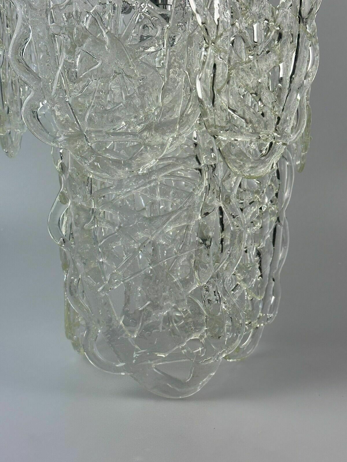 photo furniture 60s 70s Chandelier Av Mazzega Chandelier “Ragnatela” Murano Glass Space Age