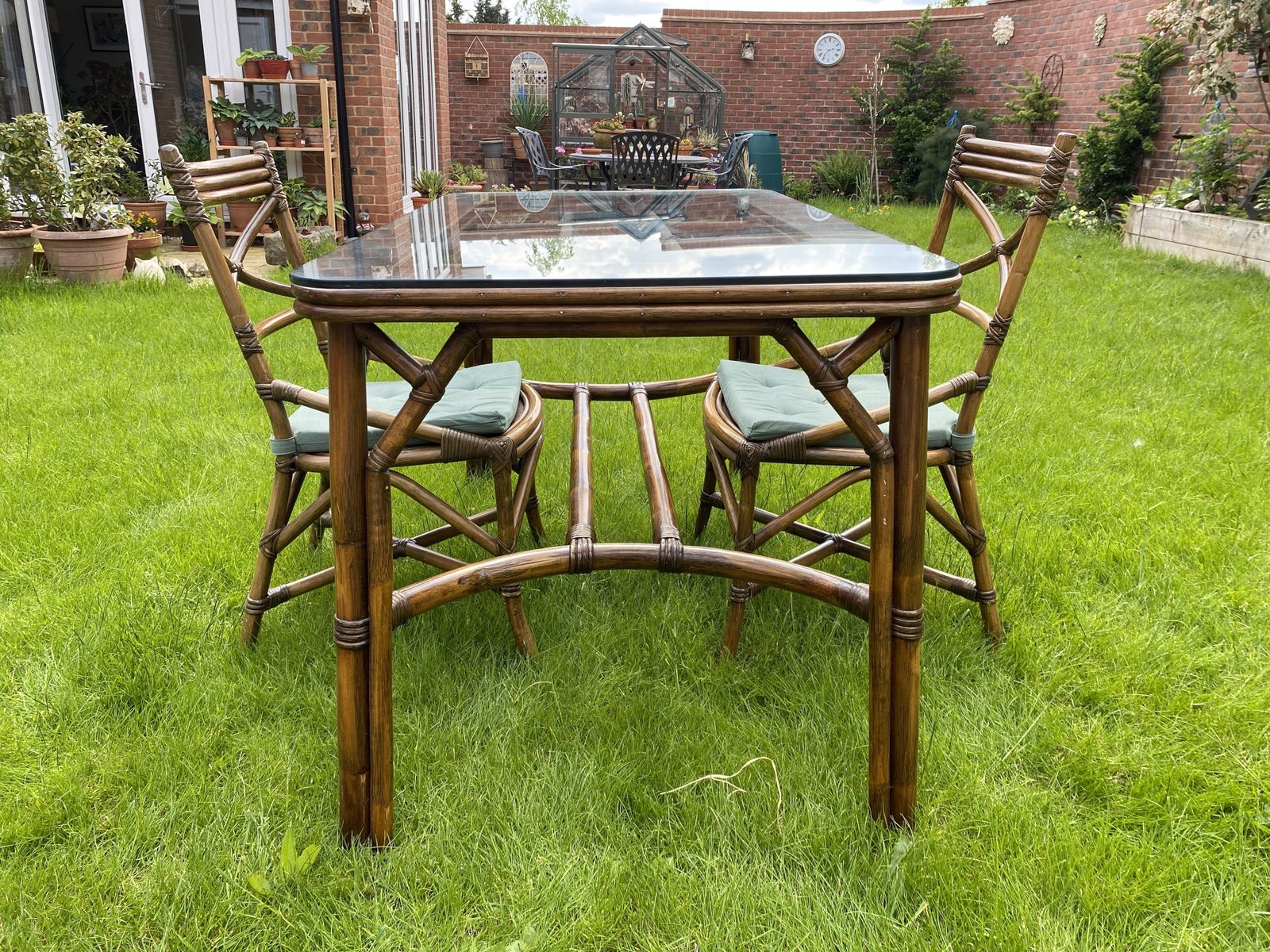 Angrave’s ‘Invincible’ Cane/Rattan Dining Table & Chairs 70s Mid Century photo furniture