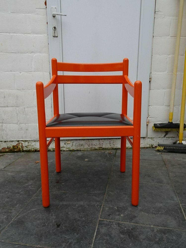 Orange Carimate Armchair By Vico Magistretti, 1970s photo furniture