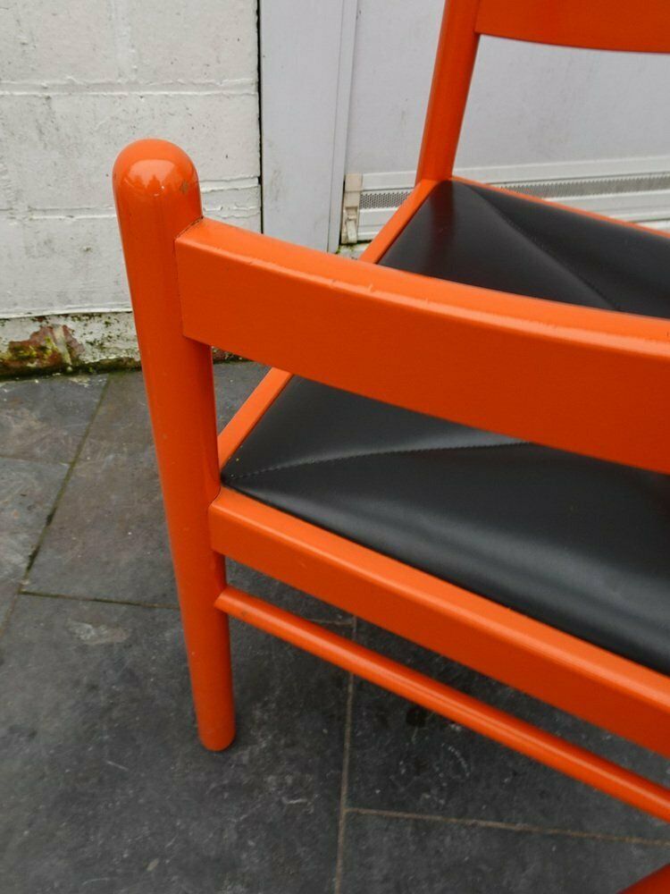 photo vinterior Orange Carimate Armchair By Vico Magistretti, 1970s