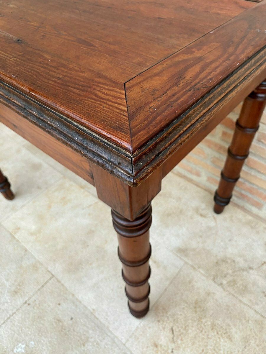 Early 20th Century French Oak Worktable With One Drawer, 1920s photo vinterior