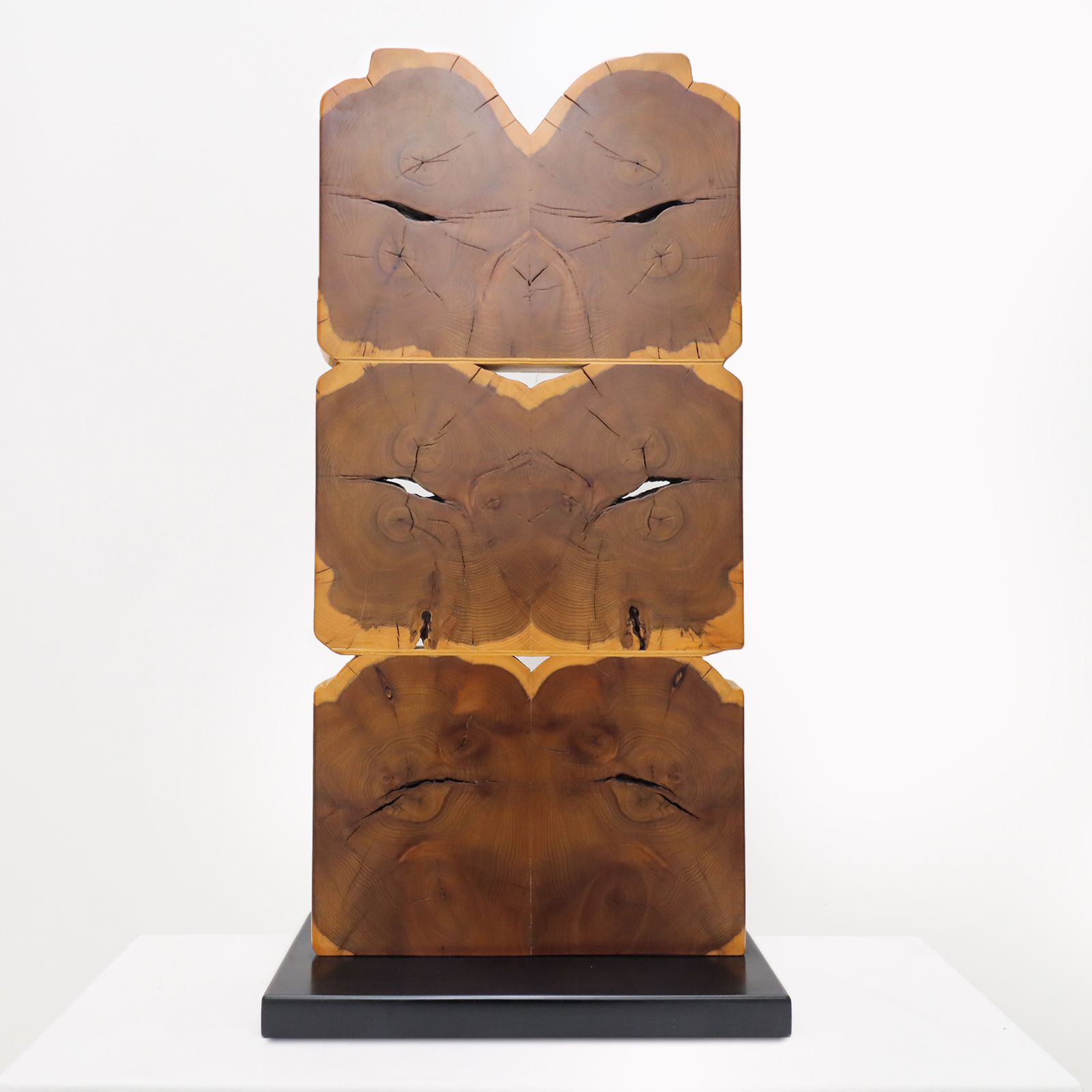 A Unique Vintage Italian Wooden ‘Totem’ Style Sculpture By Artist Pina Pedano