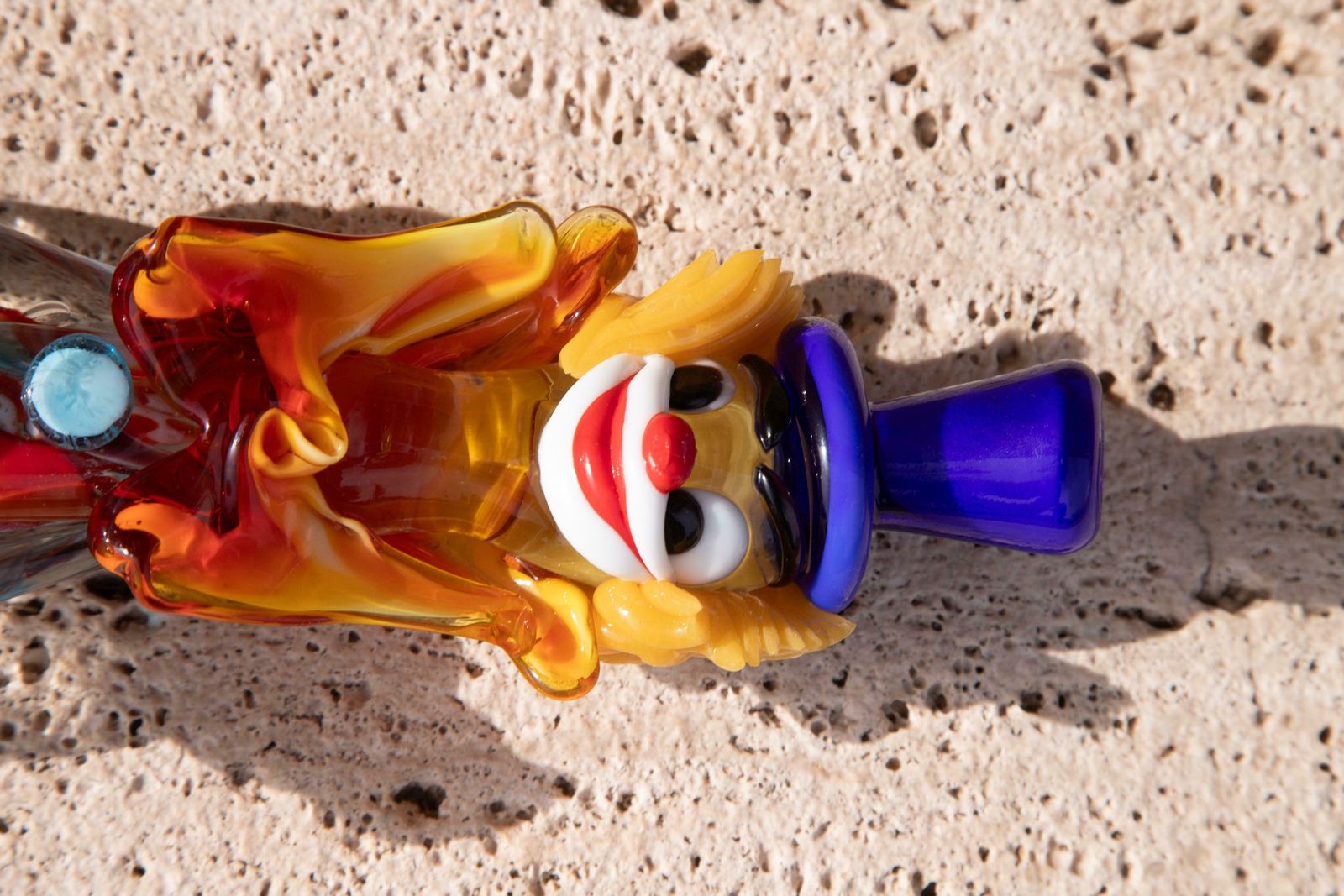 Murano Glass Clown Italy, 1950s photo vintage