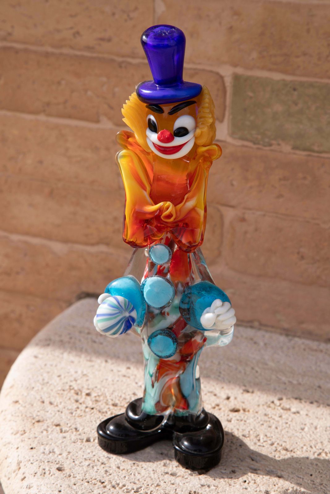 Art Murano Glass Clown Italy, 1950s photo