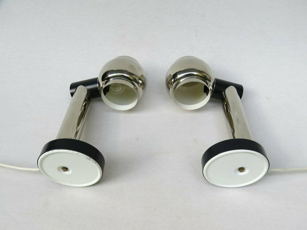 3547.05 Small Italian Table Lamps In Brass, 1970s, Set Of 2 photo