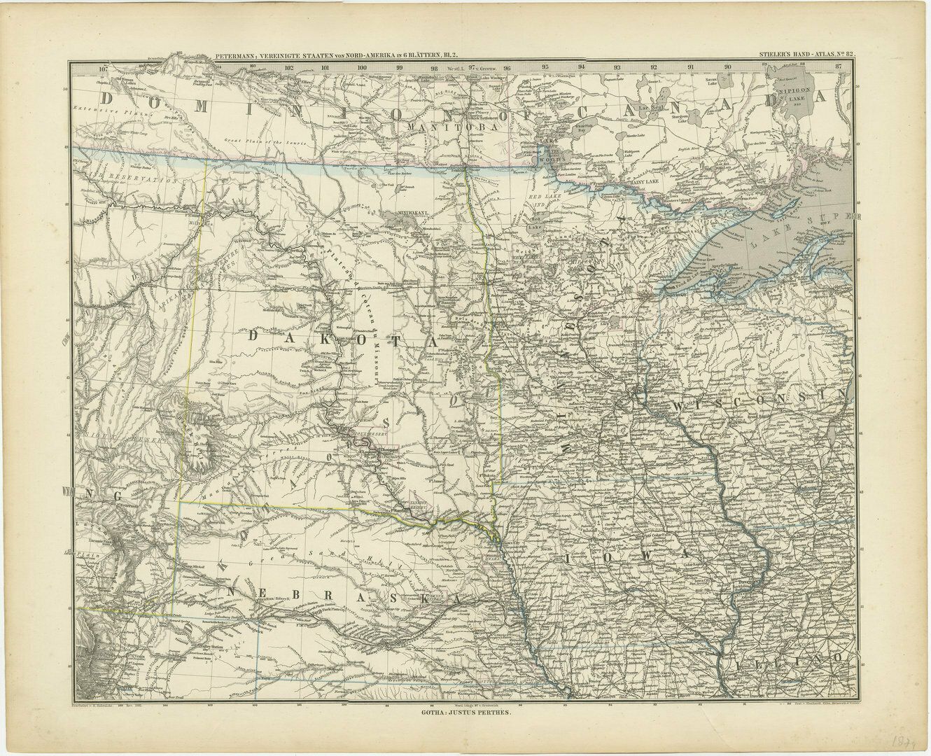 Set Of 4 Antique Maps Of Part Of The United States Of America photo for sale