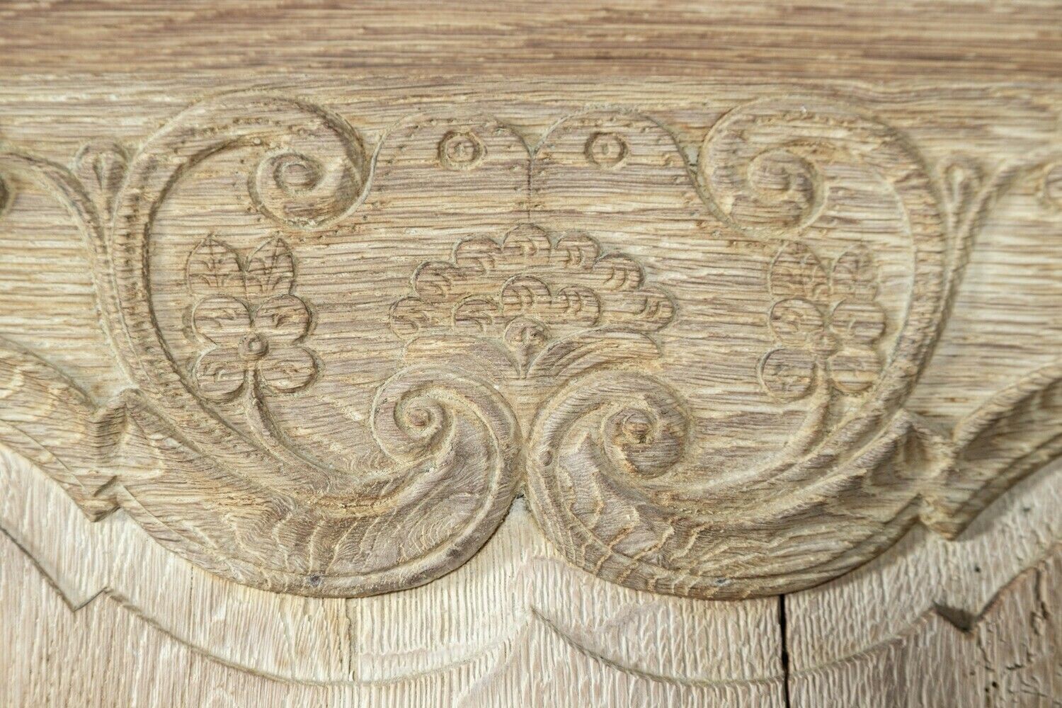 Furniture Large 19thc French Provincial Bleached Oak Armoire photo