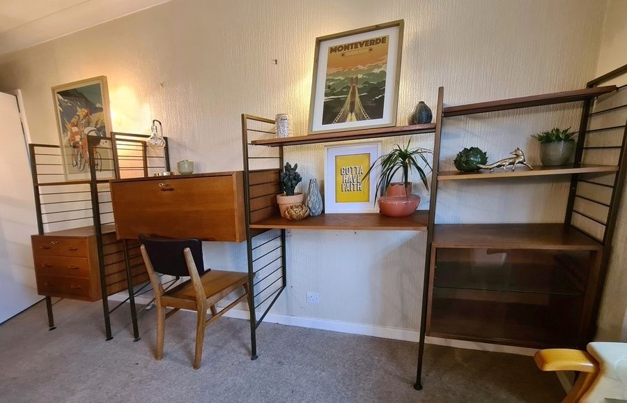 Four Bay Mid Century Ladderax Units photo Furniture