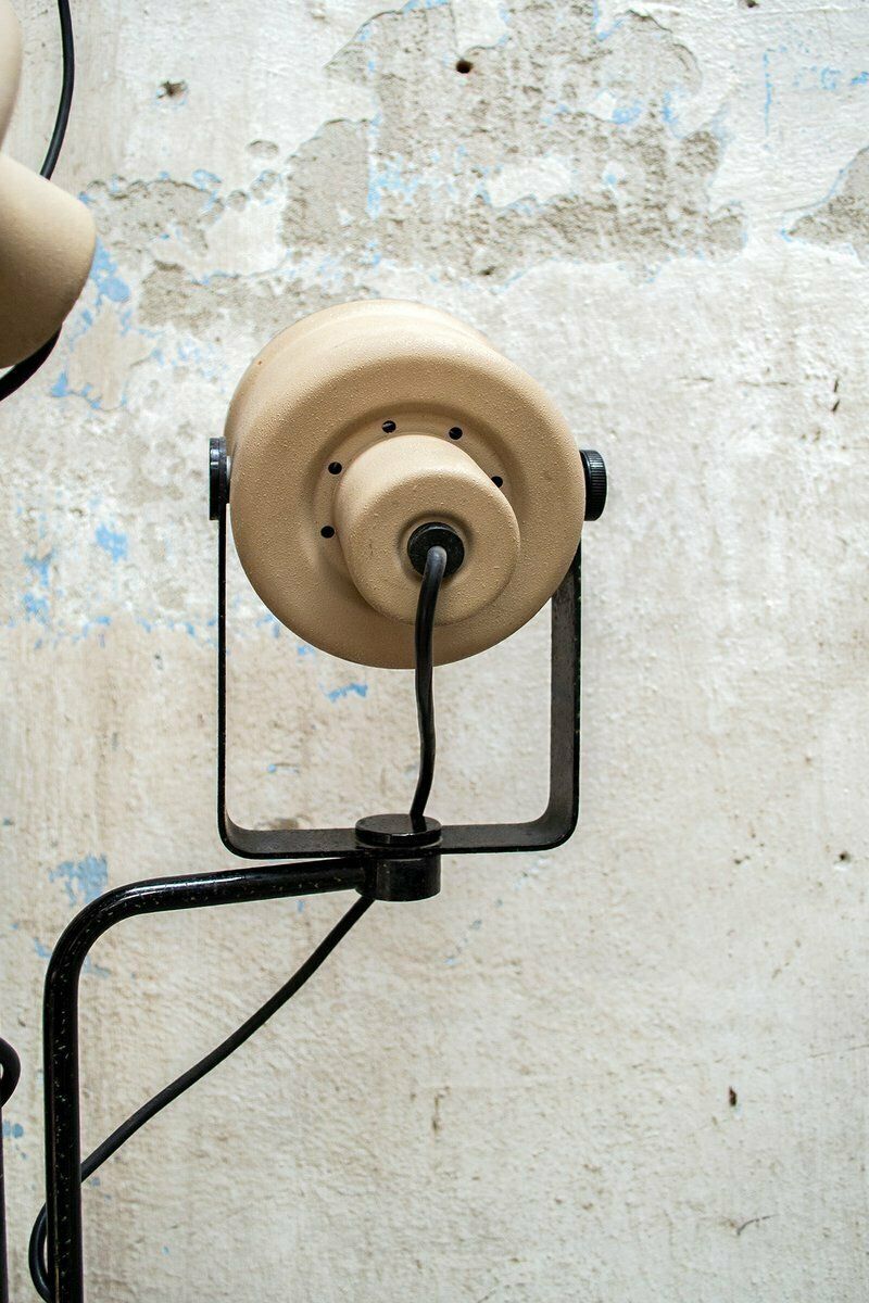 Floor Lamp With 3 Lights P433 By Brusasco & Torretta For Luci Italia, 1970s photo Lighting
