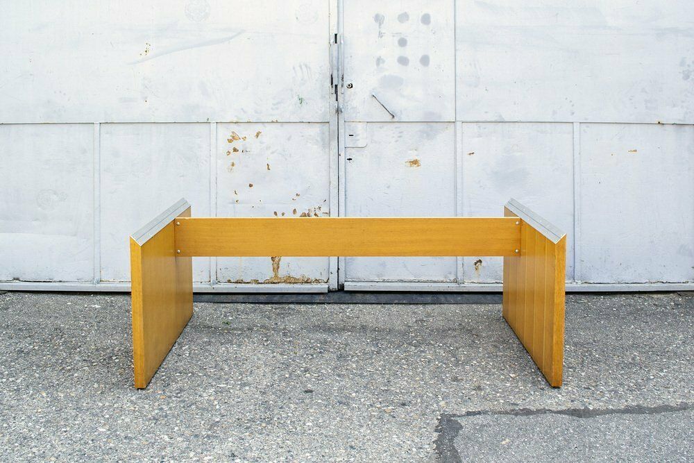 Italian Light Removable Desk In Ash And Aluminum, 1960s photo for sale