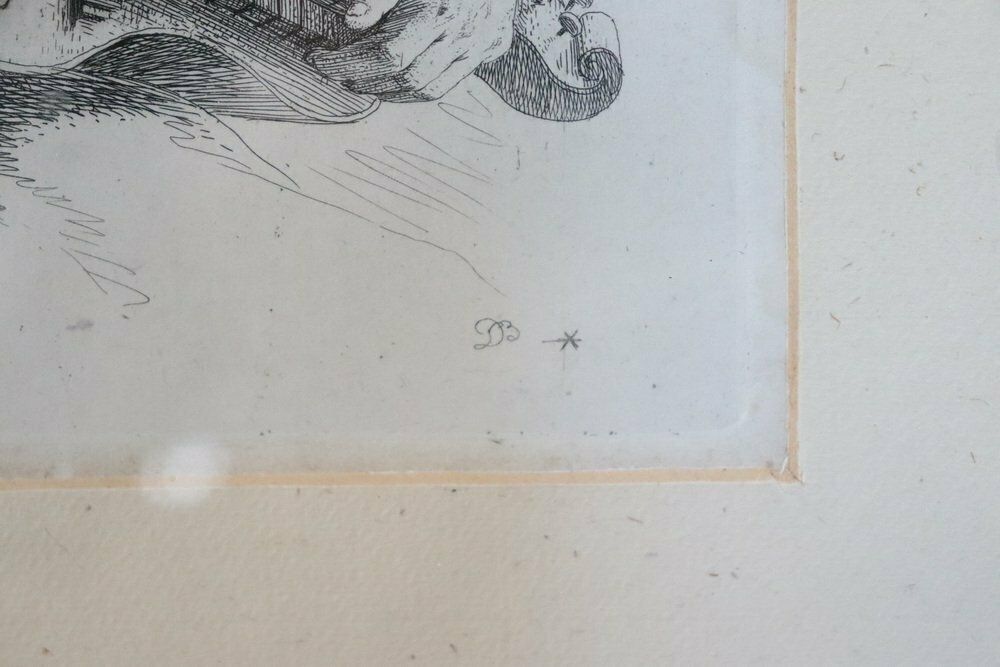 Jean Jacques De Boissieu, Portrait, Engraving, 18th Century, Framed photo buy