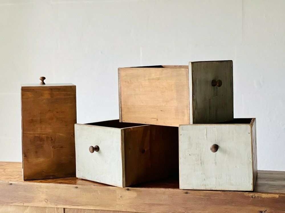 Industrial Wooden Shelf With Four Drawers And Shelves photo 1718.0
