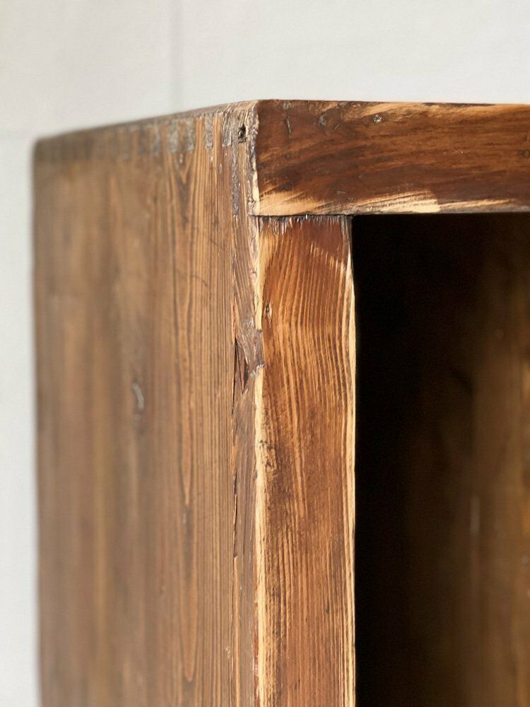 photo buy Industrial Wooden Shelf With Four Drawers And Shelves