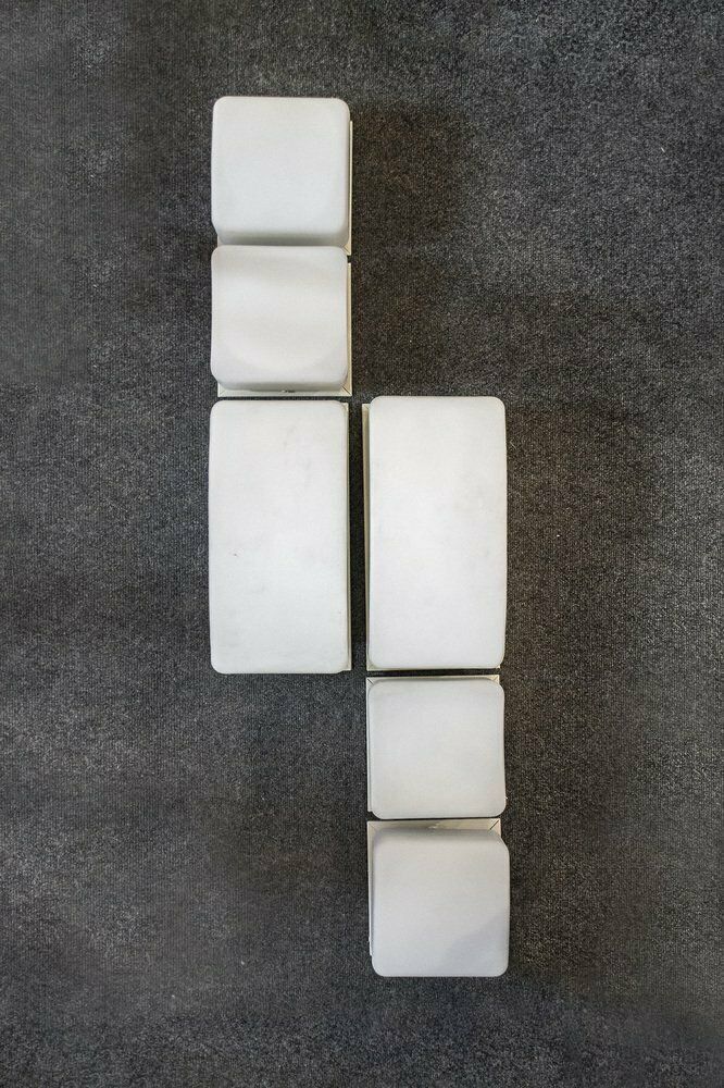 Modular Onda Lamps By Claudio Salocchi For Lumenform, 1970s, Set Of 6 photo furniture