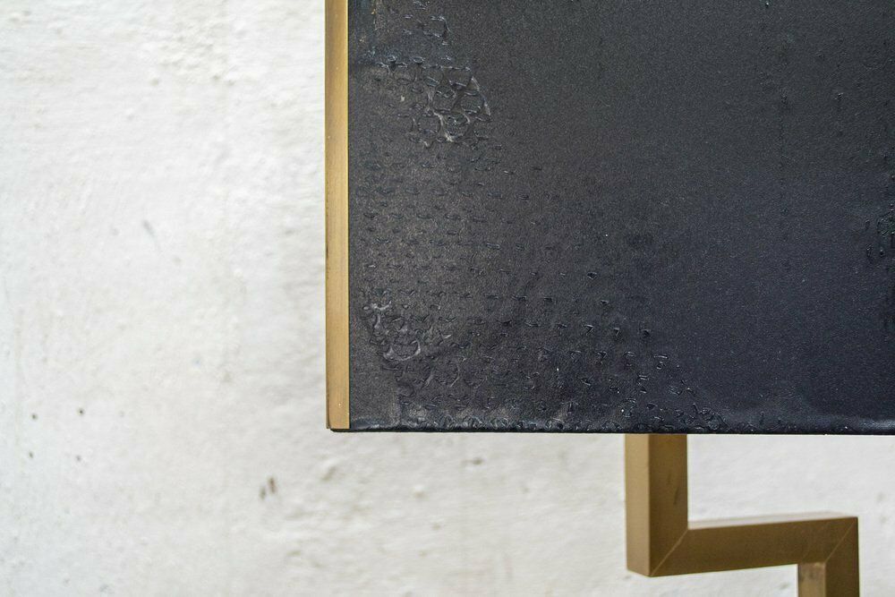 Messing, Marmer En Leren Lamp Van Trussardi Atelier, Jaren 2000 photo 1701.44