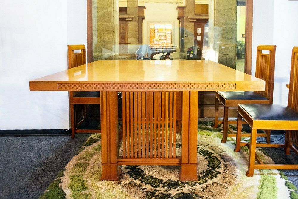 Table 615 Husser By Frank Lloyd Wright For Cassina, Italy, 1992 photo furniture