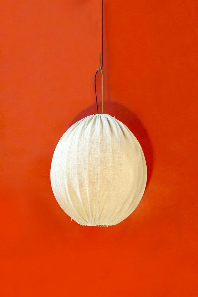 Deense Stoffen Lamp, Ca. Jaren 1950, Vintage