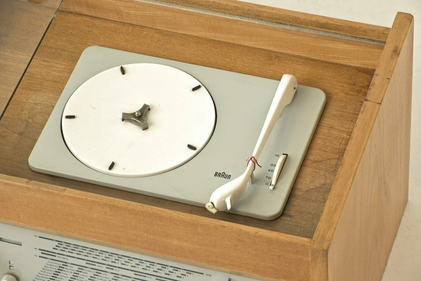 German Stereo Radio Phono Combination By Hans Gugelot For Braun, 1958 photo furniture