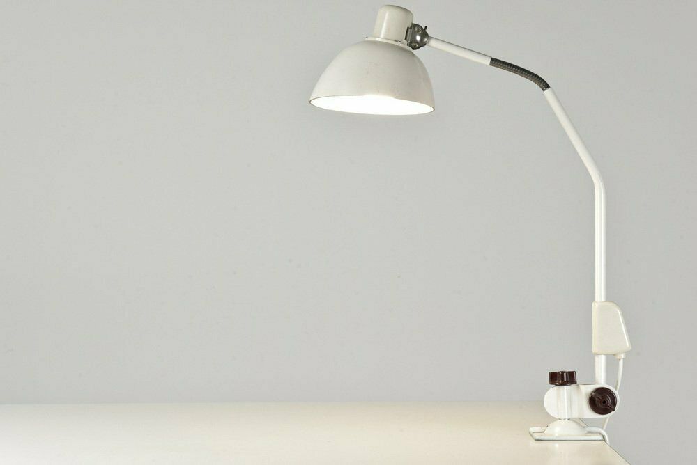 photo for sale Articulated Light Jp20 In White From Veb Zweckleuchtenbau Dresden, Germany, 1970s