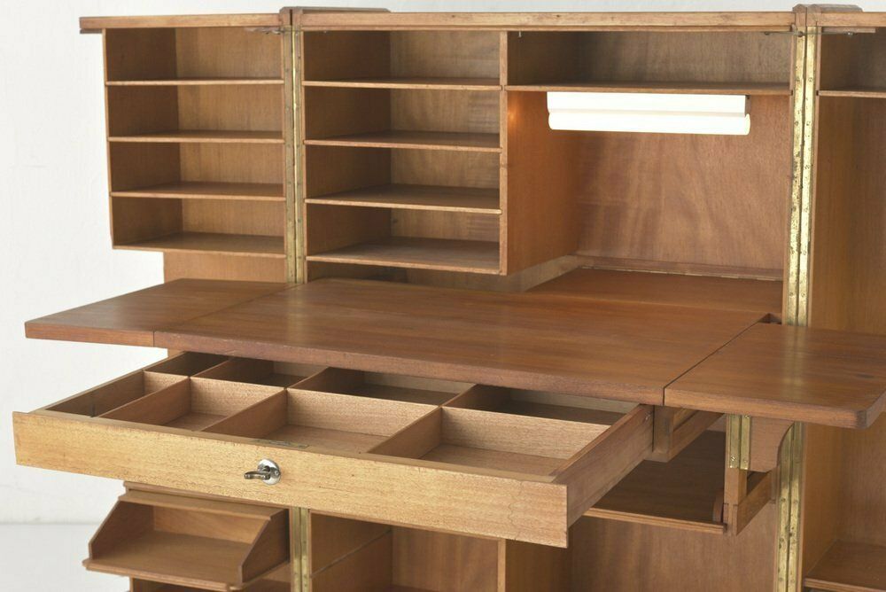 photo furniture Oak No.4 Cabinet Office From Möbelfabrik August Stranghöner, Germany, 1950s