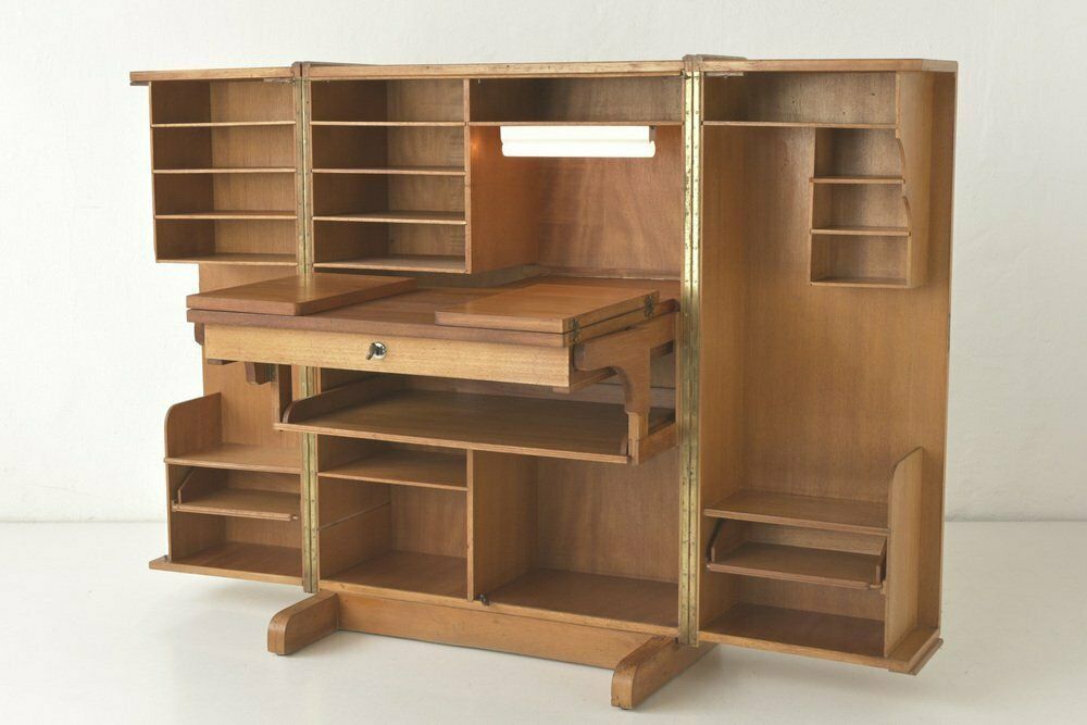 photo buy Oak No.4 Cabinet Office From Möbelfabrik August Stranghöner, Germany, 1950s
