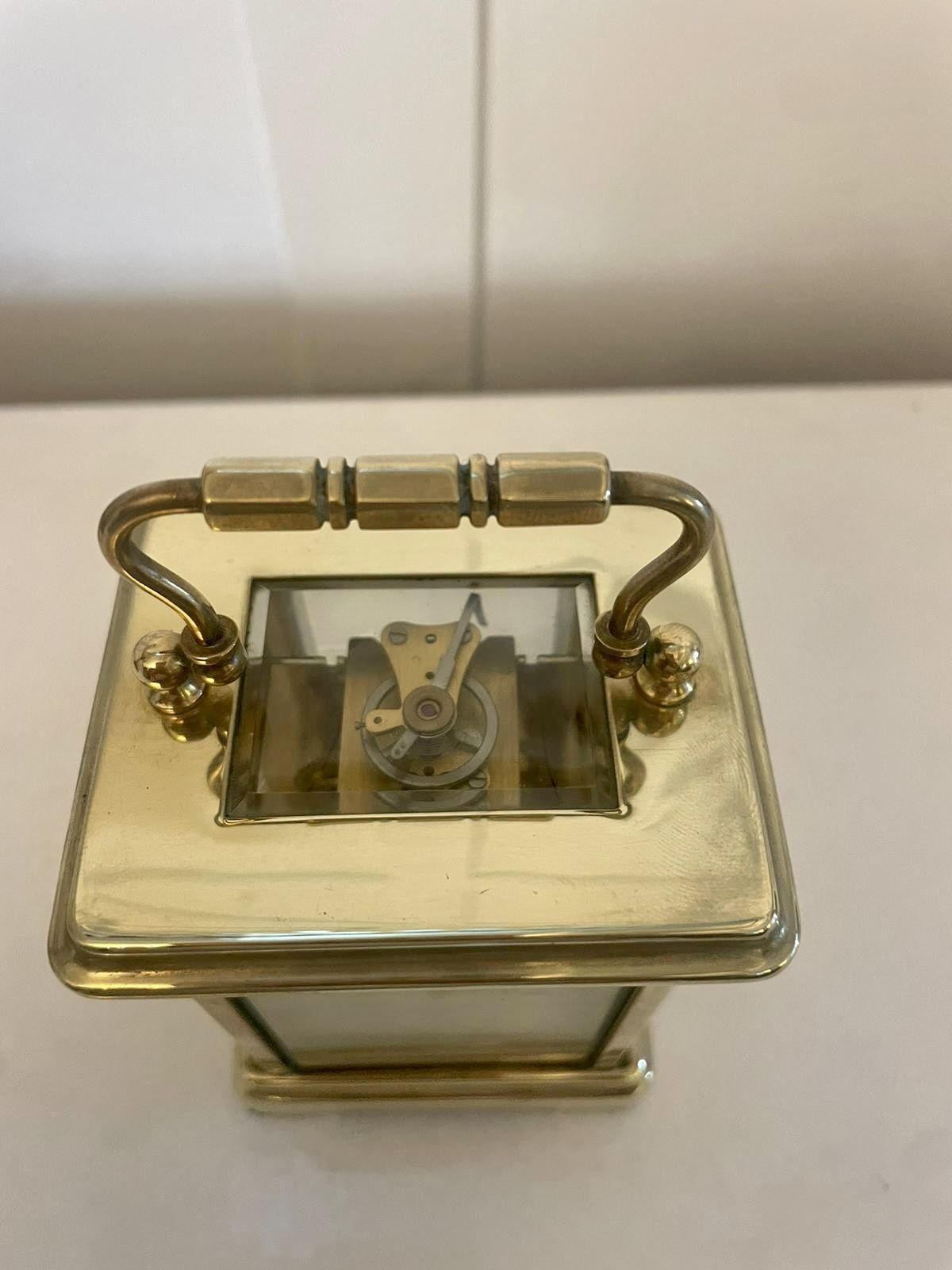 Antique Early 20th Century Quality Brass Carriage Clock photo for sale