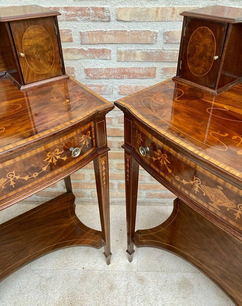 Nightstands With French Marquetry Inlaid, 1920s, Set Of 2 photo buy