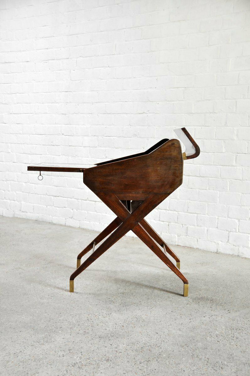 Mid Century Mahogany Bar Cabinet By Osvaldo Borsani, Italy, 1950s photo 5526.0