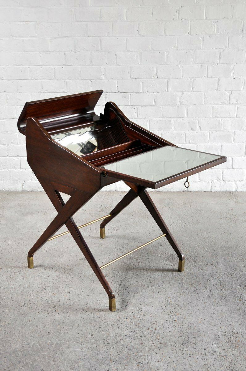 5526.0 Mid Century Mahogany Bar Cabinet By Osvaldo Borsani, Italy, 1950s photo