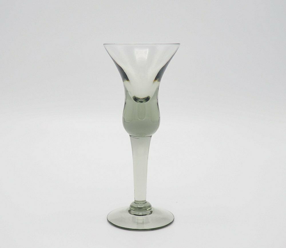 Home Decor Decanter And Cordial Glasses In Grey Smoked Glass From Holmegaard Denmark, 1950s, Set Of 7 photo