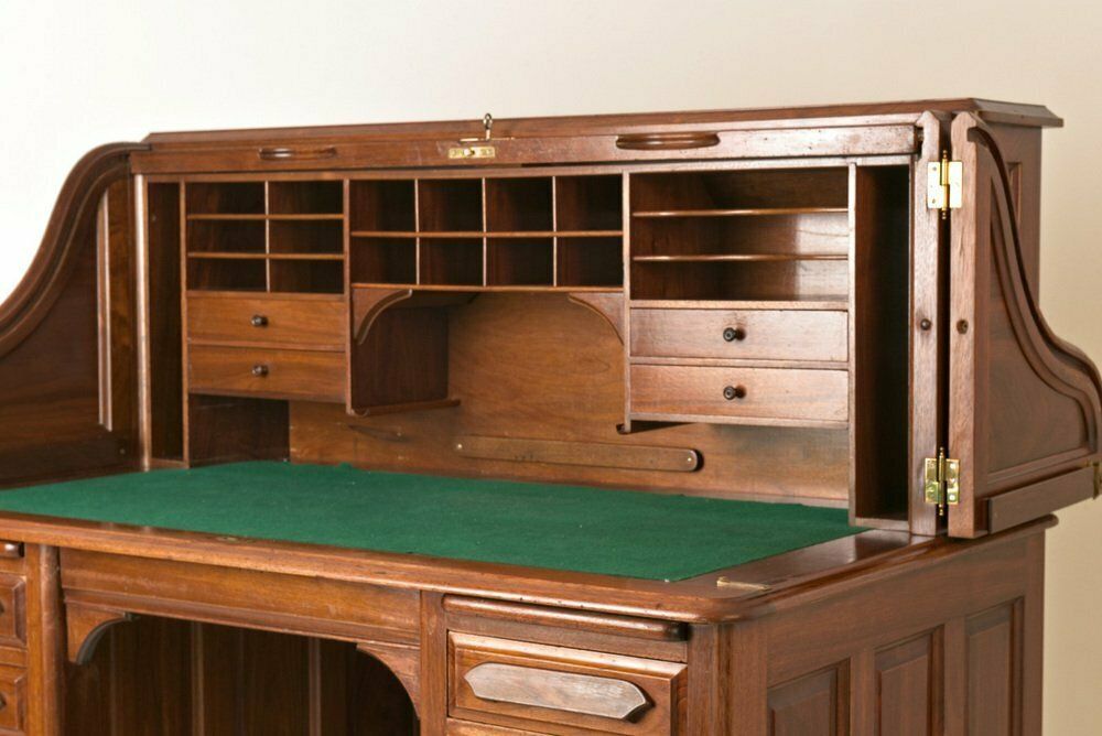 photo vinterior Rolltop Desk, USA, 1910s, 1800s