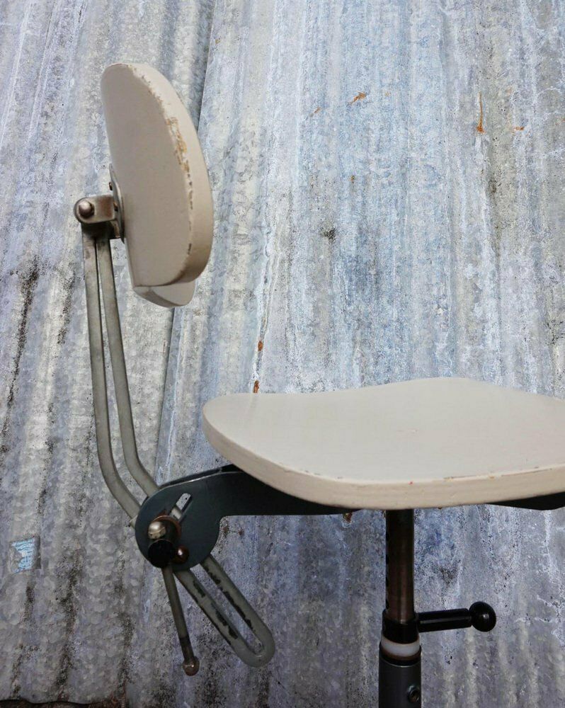 Swedish Industrial Architect Work Desk Chair By John Odelberg & Anders Olsen, 1940s photo vinterior