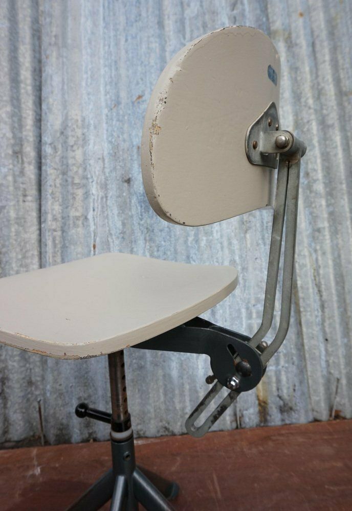 photo vinterior Swedish Industrial Architect Work Desk Chair By John Odelberg & Anders Olsen, 1940s
