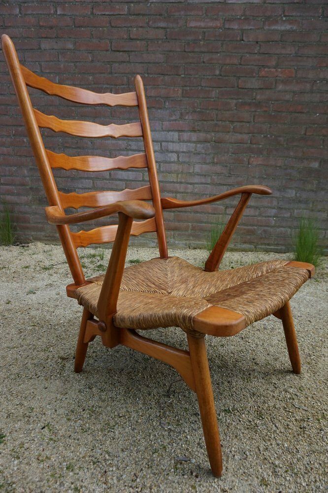 Mid Century Dutch Organic Shaped Armchair From De Ster Gelderland, 1950s photo furniture