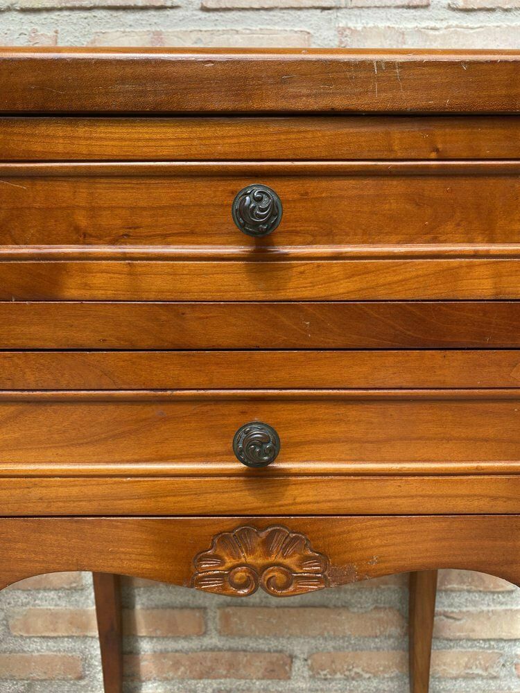 French Bedside Tables With Cabriole Legs, 1950s, Set Of 2 photo 3213.0