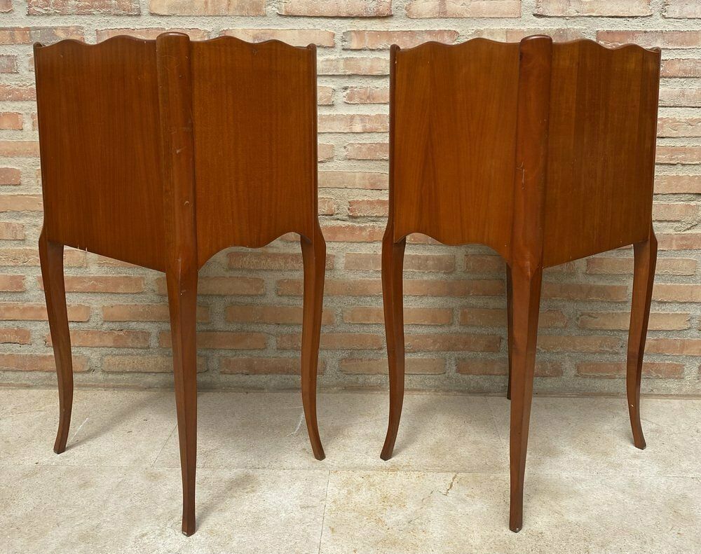3213.0 French Bedside Tables With Cabriole Legs, 1950s, Set Of 2 photo