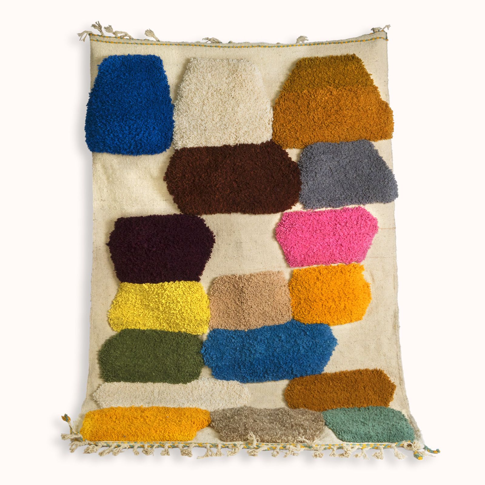 1970s Color Pop Vintage Moroccan Rug