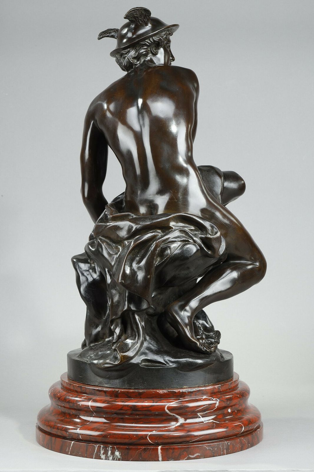 Large Bronze After Pigalle, "Mercure Attachant Ses Talonnières", 19th Century photo for sale