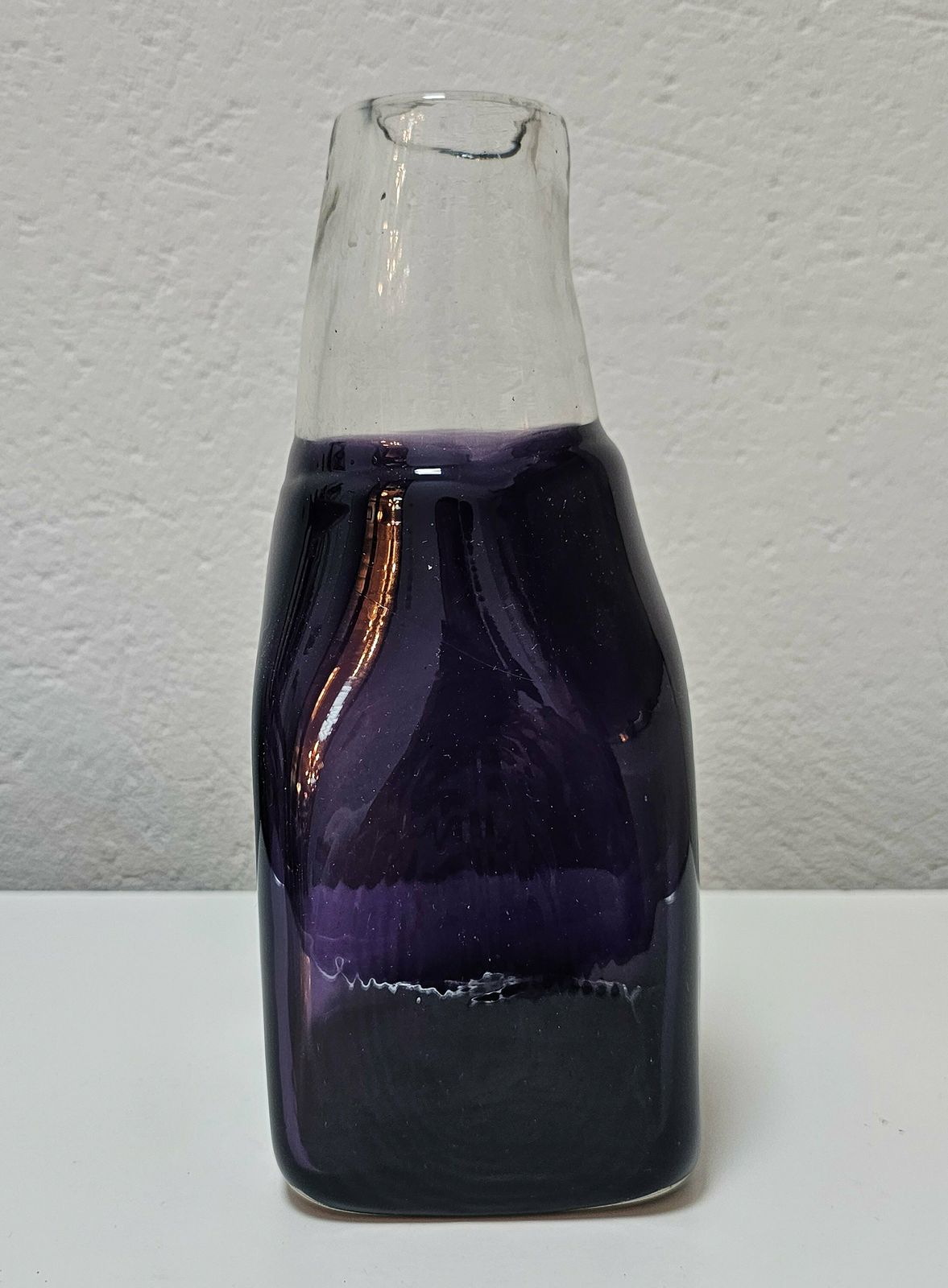 Mid Century Modern Purple Murano Glass  Vase // Made In Italy In 1970s photo for sale