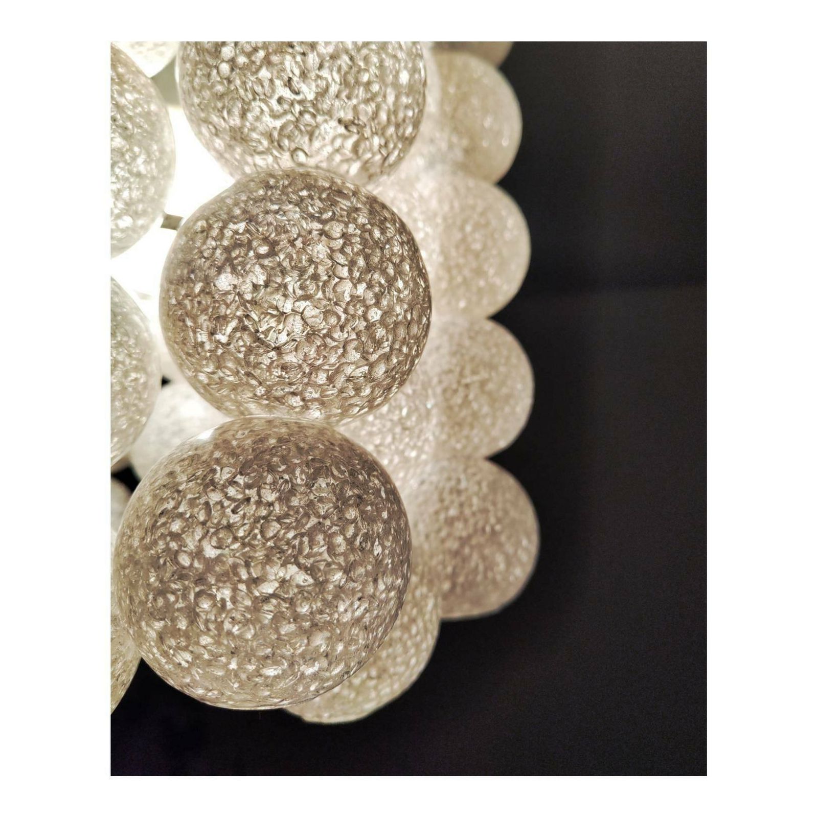 Rare Space Age Pendant Light By Napako, Model "Bubble" // Space Age Acrylic Chandelier // Made In Czechoslovakia In 1970s photo buy