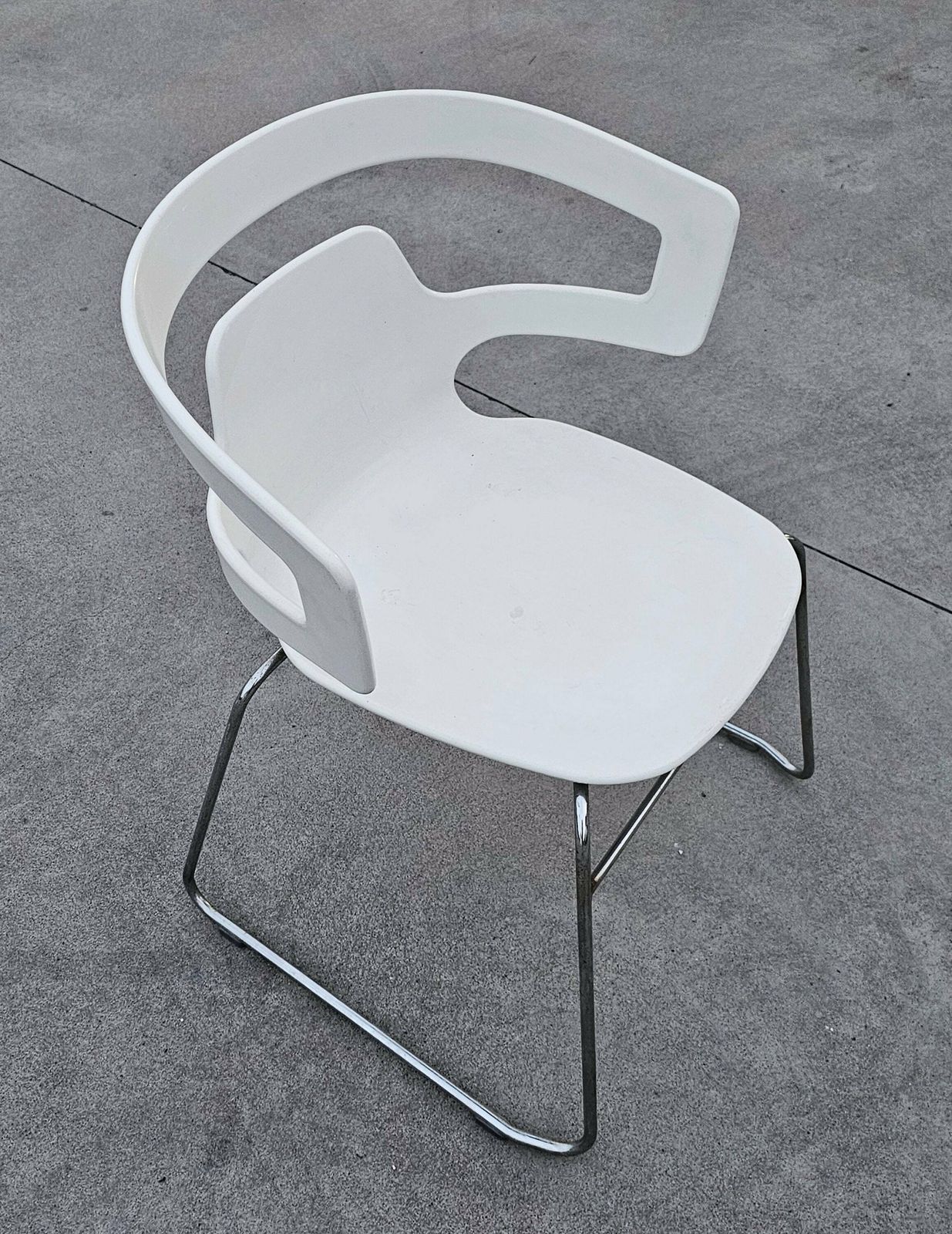5 Postmodern Garden Dining Chairs Model Segesta 501 By Alfredo Häberli For Alias // Stackable Garden Chairs //Made In Italy In 2002 photo for sale