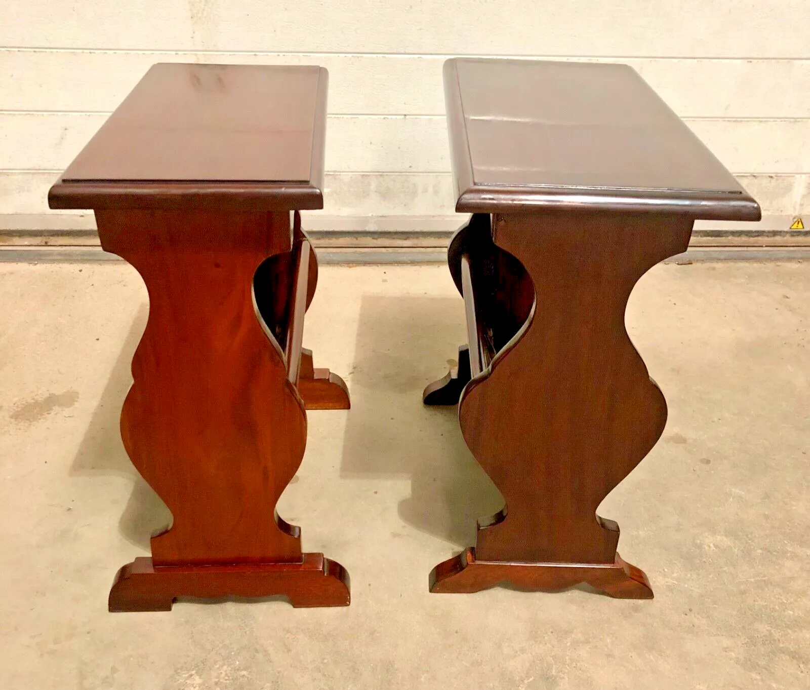photo furniture Two Vintage Mahogany Occasional Tables