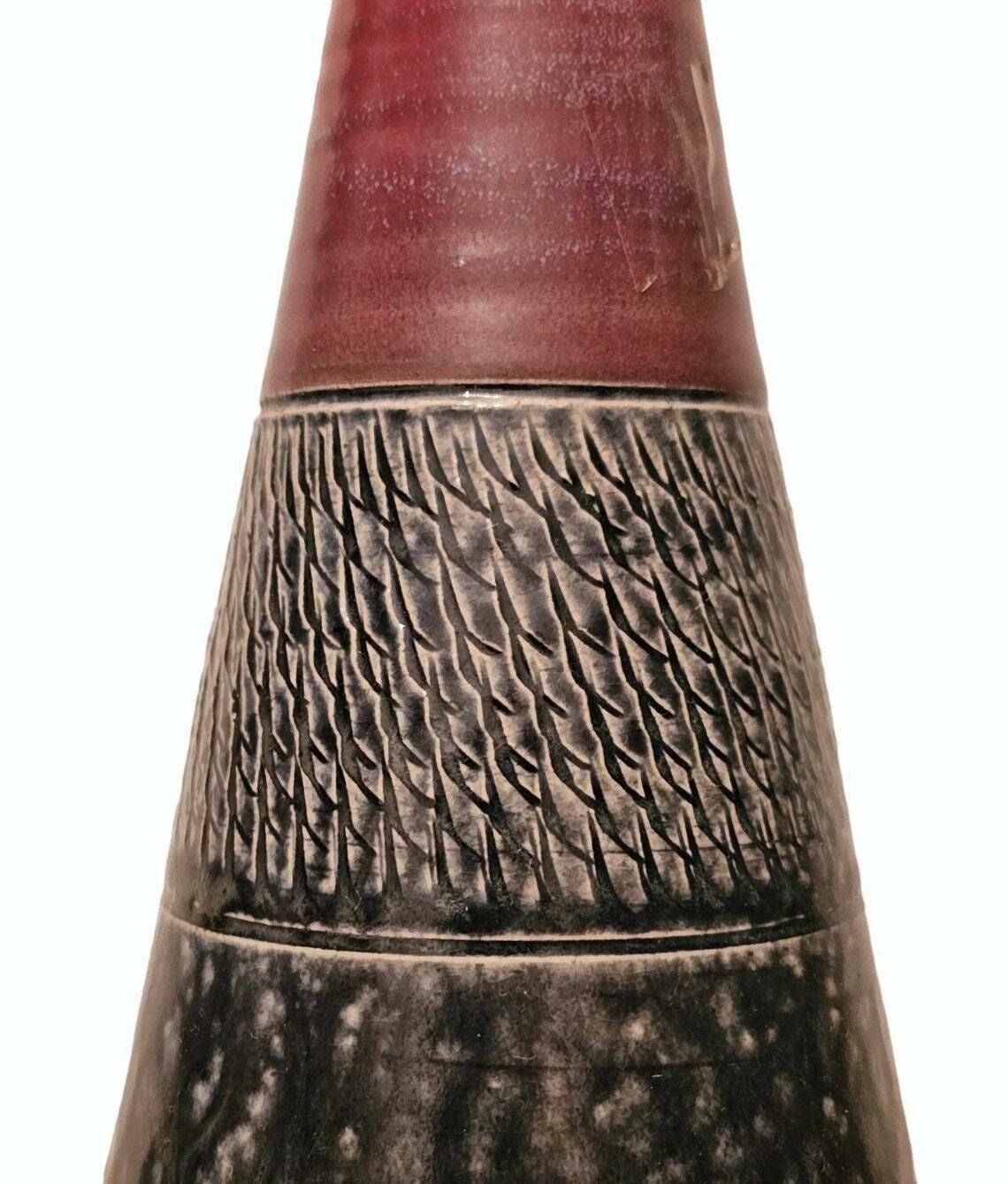 Rare Mid Century Modern Ceramic Vase By Zoller // West German Pottery Vase // Made In West Germany In 1960s photo Home Decor